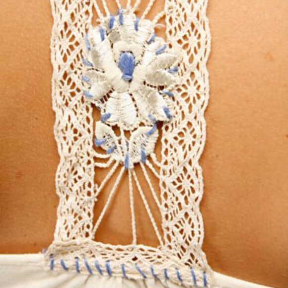 Free People Embroidered Cutaway Tank in Natural ASO Alex Russo - Picture 7 of 14